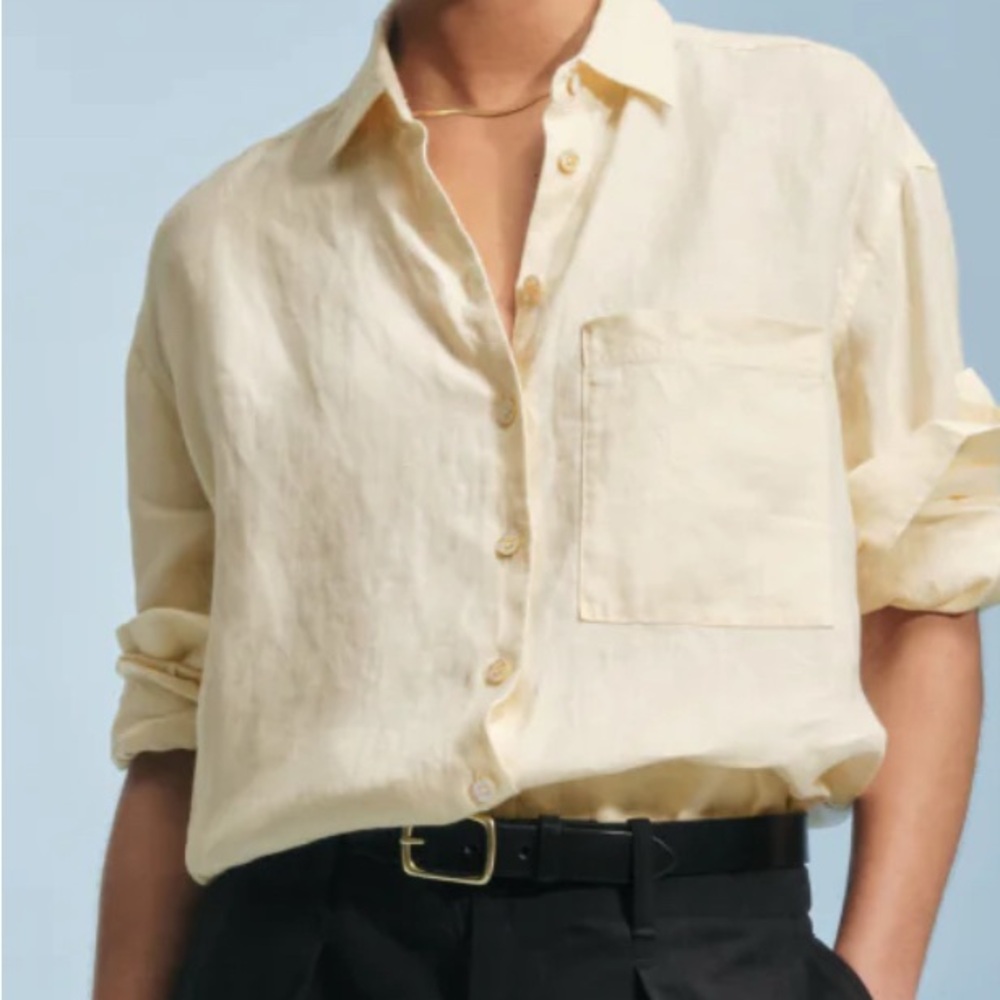 AYR - “the deep end” linen button up oxford
